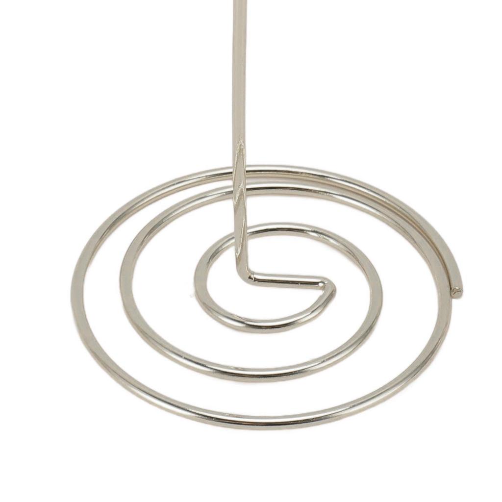 20Pcs Table Number Holders Iron Decorative Number Stands for Wedding Party Birthday 12cm Silver