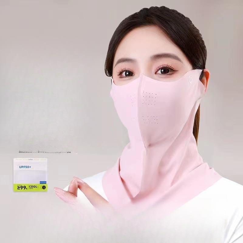 Innovative Ice Silk Neck Mask for Women with Anti-UV Protection and Cool Breathable Design for Sun Protection