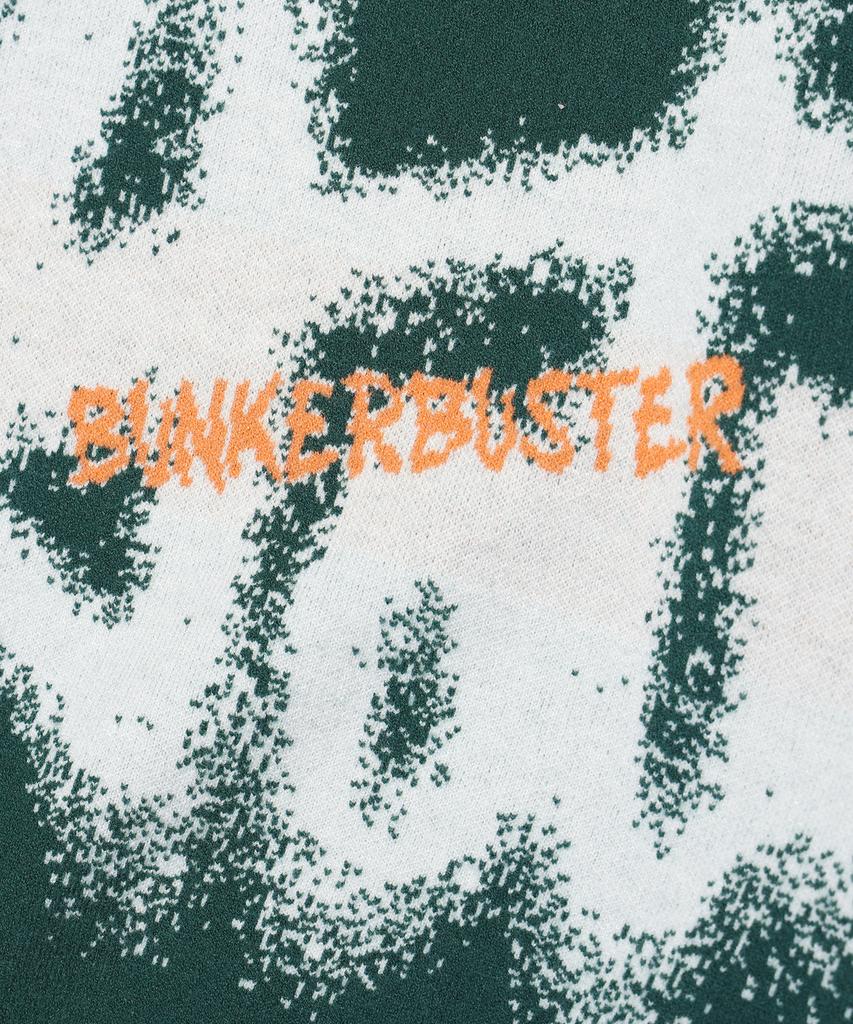 BUNKERBUSTER Lettering Dot Pullover Knit Mq1Su042_Dark Green