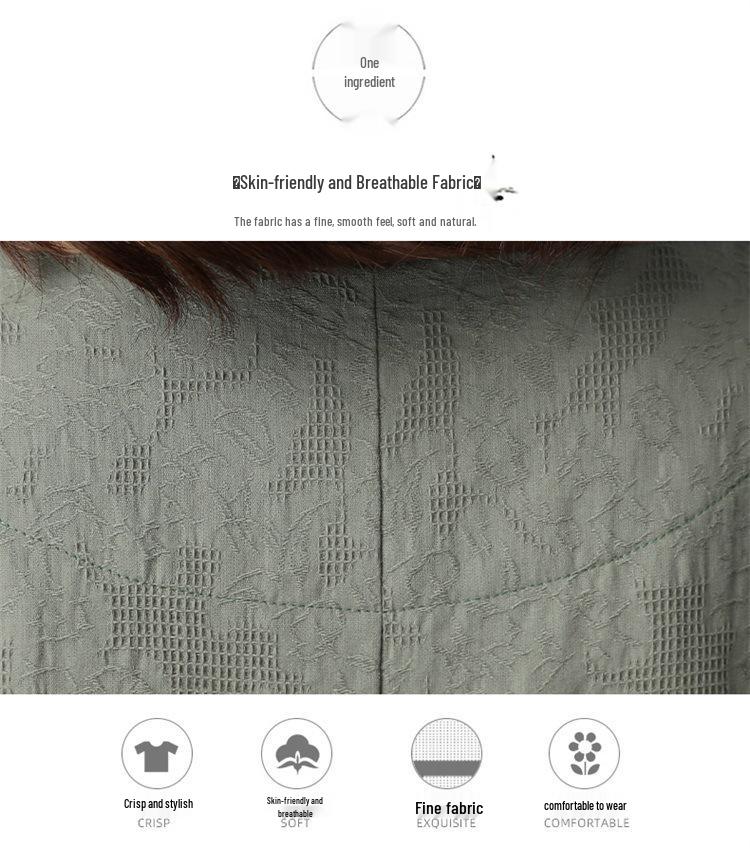 Mom's 2023 Summer Cotton Linen Dress: Stylish, Slimming Fashion for Middle-Aged & Elderly Women