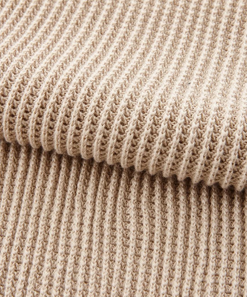 Stco V-Neck Knit Vest Beige (Oversized)_Skvua01Osd
