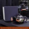 Color-Changing Chameleon Dragon & Phoenix Zisha Teapot Set - Xishi Design Gift Box