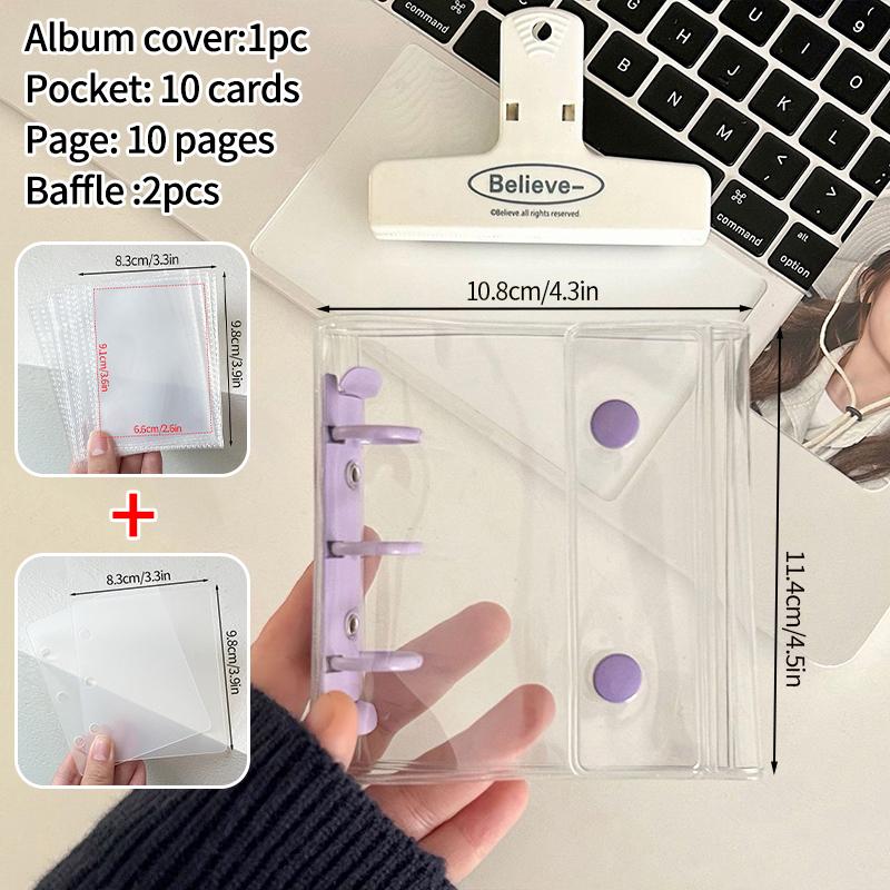 A8 Binder Photocard Holder Idol Cards Collect Book Cute Photo Album Kpop Card Holder Binder Background Kpop Album
