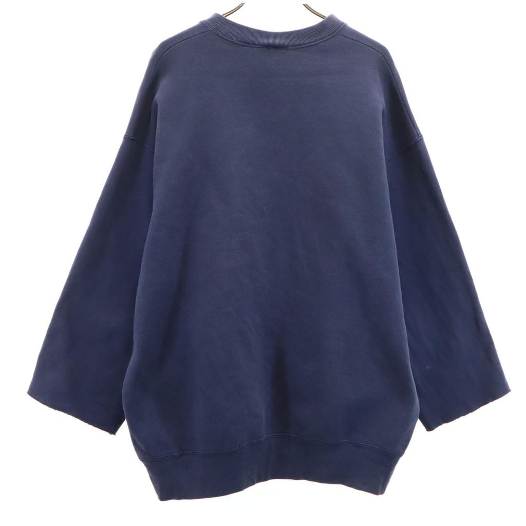 NIKE 90s 00s Old White Tag Long sleeve sweat trainer XL Navy Men's Used