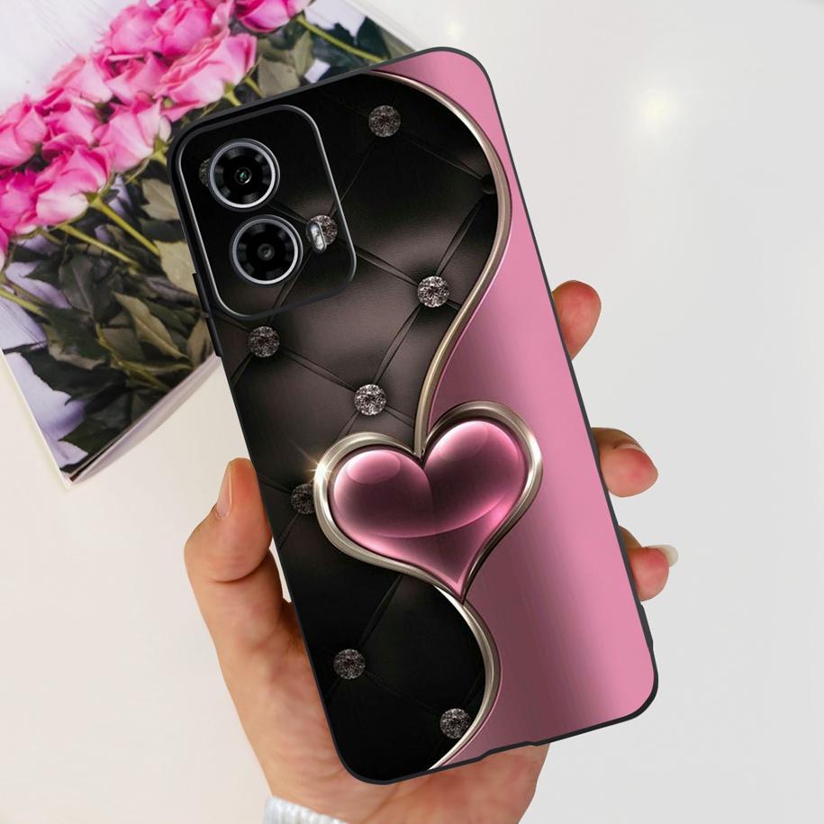 For Motorola Moto G24 Power Case 2024 New Fashion Flower Silicone Soft Back Cover For Moto G24 G34 Phone Case MotoG24 G 24 Coque