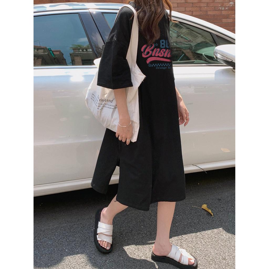 Special summer dress fashion short sleeve loose long knee maternity skirt summer