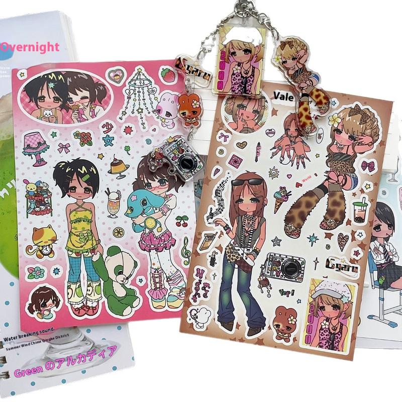 1 Sheet Millennium Anime Story Phone Craft Diy Decoration Kawaii Character Scrapbooking Stickers Deco Stationery Decals