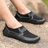 Summer Men's Shoes Mesh Casual Leather Shoes for Men Outdoor Water Shoes Breathable Flat Mens Sandals Plus Size 38-50