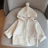 Children's Sweater Christmas Kids Girls Knitted Cardigan Jacket Autumn Winter Boys Hooded Zipper Sweater Coat