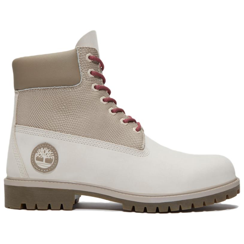 Timberland Heritage Series Neue Frühjahrskollektion Bequeme Kurze Outdoor-Stiefel Herrenstiefel Weiß Braun A41MW-EM3