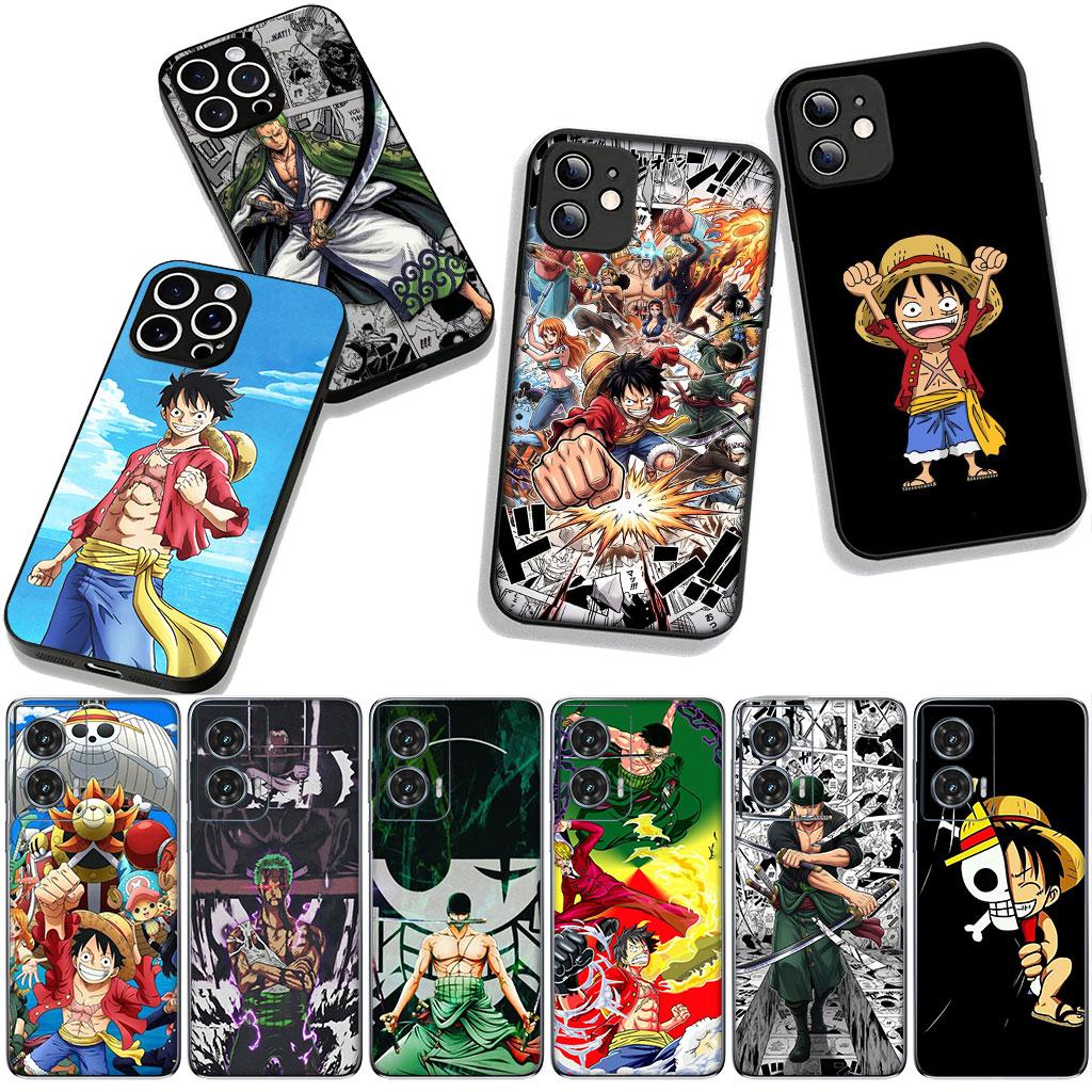 Luffy Anime One Roronoa Zoro Piece Case for Motorola Moto G04 G13 G14 G22 G23 G20 G32 G34 G35 G64 G82 G84 G53 G60 G72 E14 E15