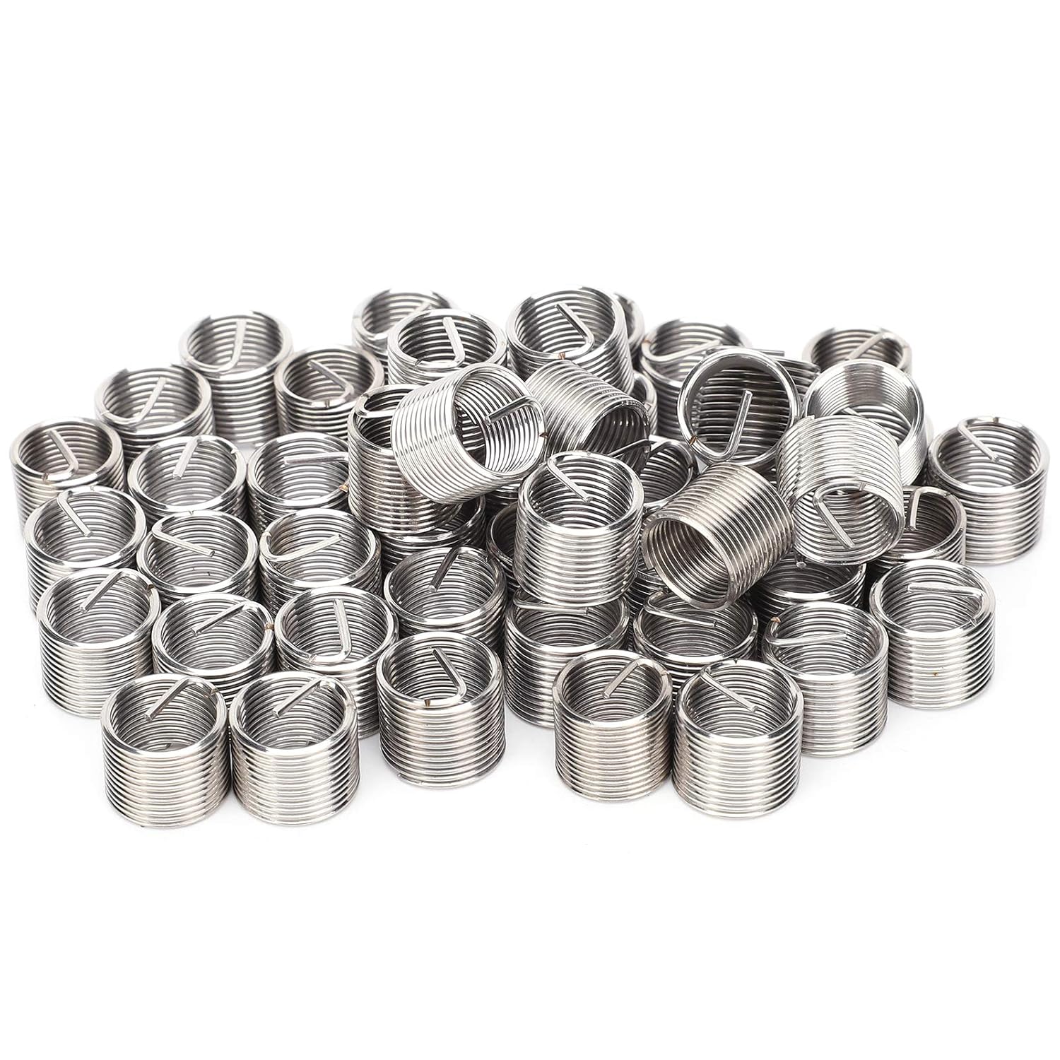 

50 шт. Резьбовые вставки Переходная гайка из нержавеющей стали Типа Helicoil Спиральная проволочная резьба Проволочная втулка Крепеж M10x1x1.5D