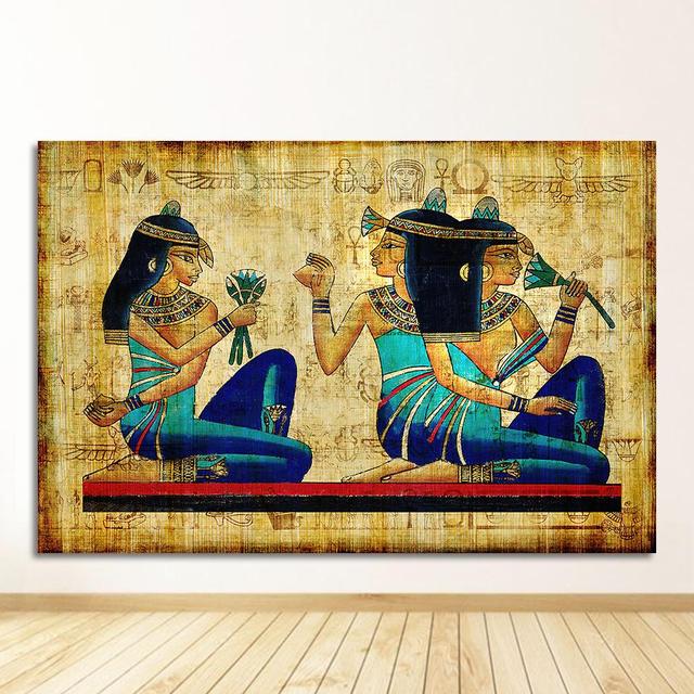 Picture for Living Room Religious Painting Canvas Art Poster and Prints Home Decoration No Frame Retro Egyptian Landscape Wall