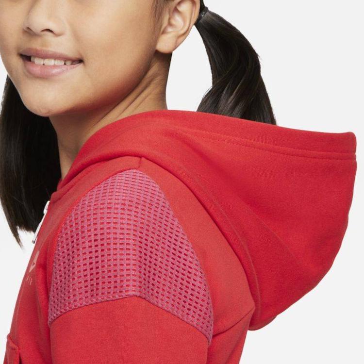 Nike Kids Training Hooded Jacket Kids Outerwear Red DM8386-657