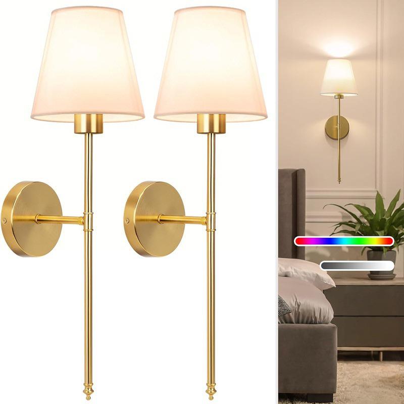 Nordic Wireless RGB Dimmable Ambiance Wall Lamp for Bedroom Sofa Stairs