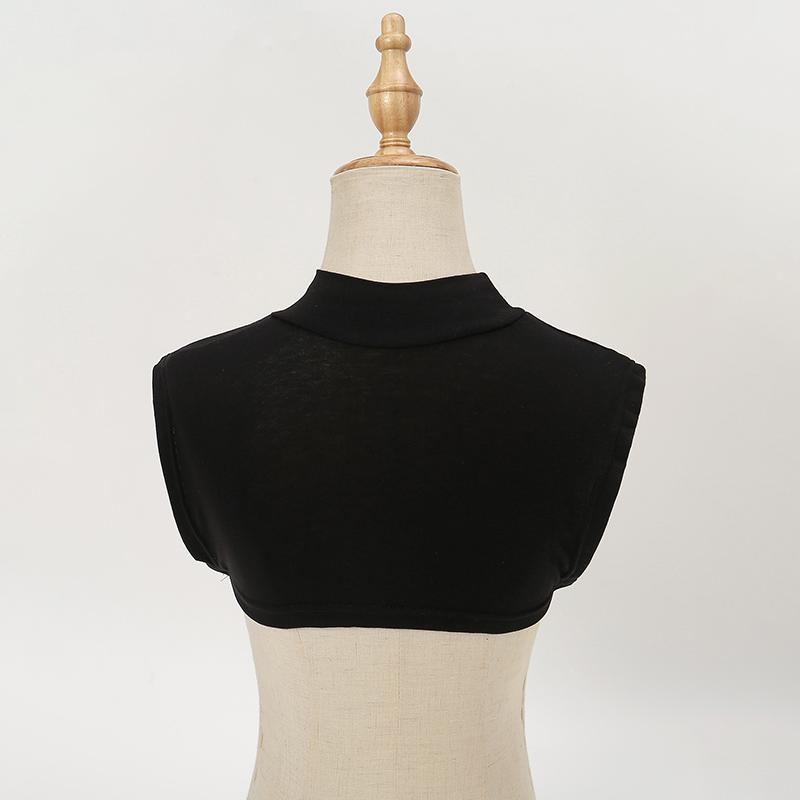 2Pcs Modal Square Fake Collar Soft Elastic Modal Detachable Collar Solid Color Turtleneck High Inner Neck Cover Women Scarf