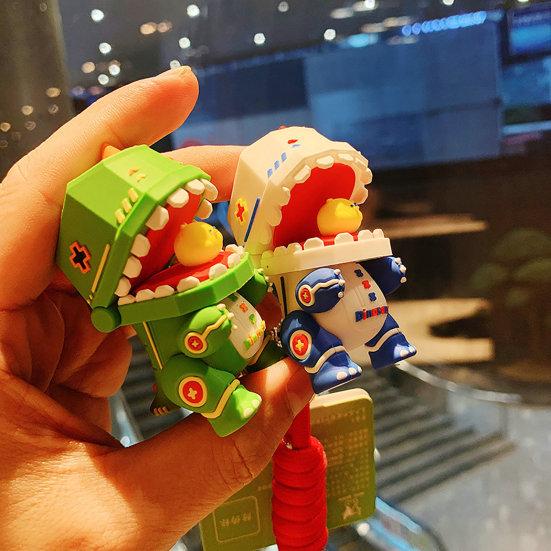 Key Chain Braided Hand Rope Cartoon Lovely Animal Design Unfading