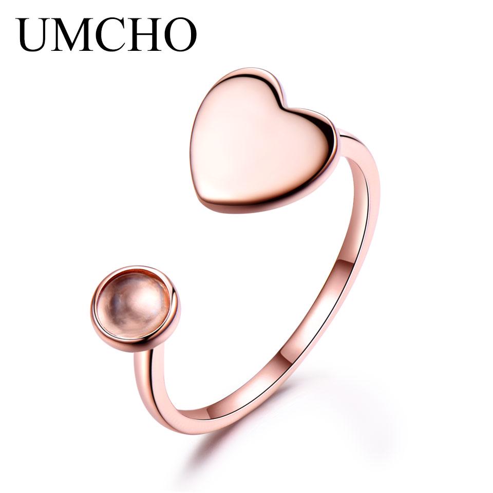 Umcho Natural Agate Gemstone 925 Ring
