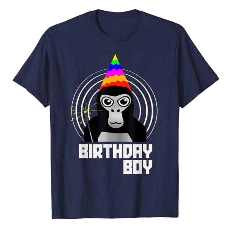 

Gorilla Tag Birthday Boy VR Gamer Shirt for Kids Teen T-Shirt Funny B-Day Present Cute Graphic Tee Top Short Sleeve Blouses Gift 4XL