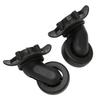 Suitcase Universal Wheel Silent Wearable Lightweight Replacement Luggage Caster Black 2pcs