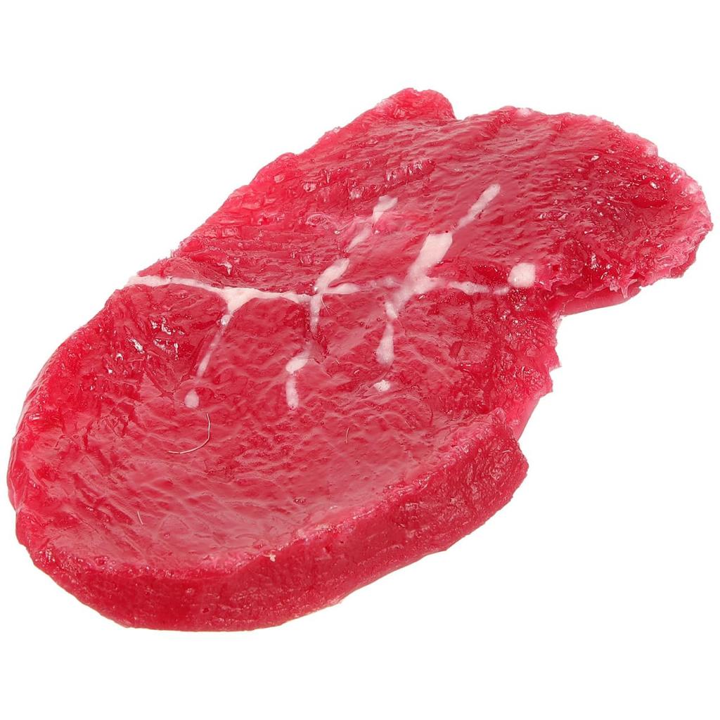 Angoily Sliced Beef Artificial Fake Beef Fresh Steak Lifelike Steak Simulation Meat Model Prop Realistic Food Ornament for Home Kitchen Party Display