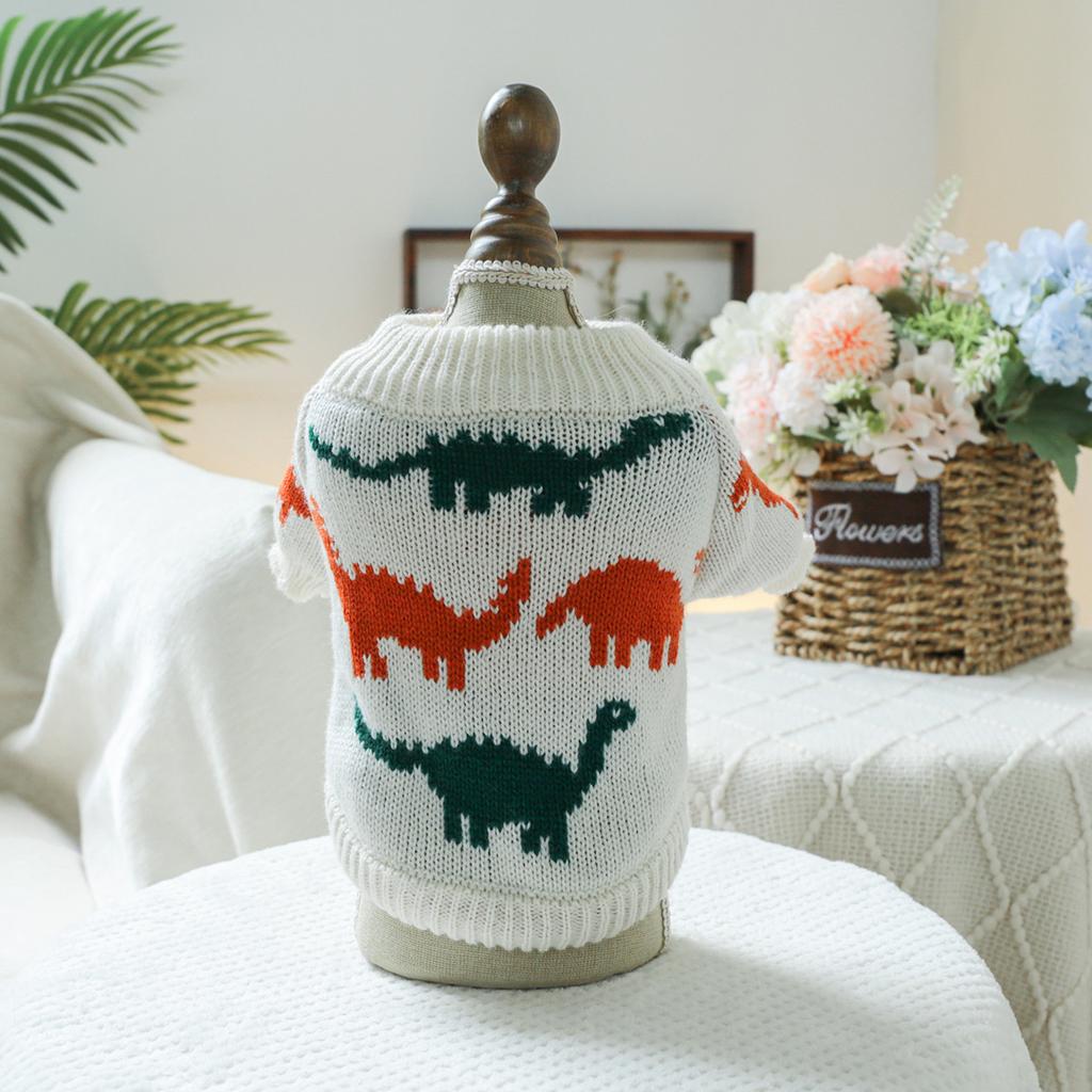 Autumn and Winter Warm and Comfortable Dog Sweater Clothes Pet Cat Clothing Flower Sweater Collection