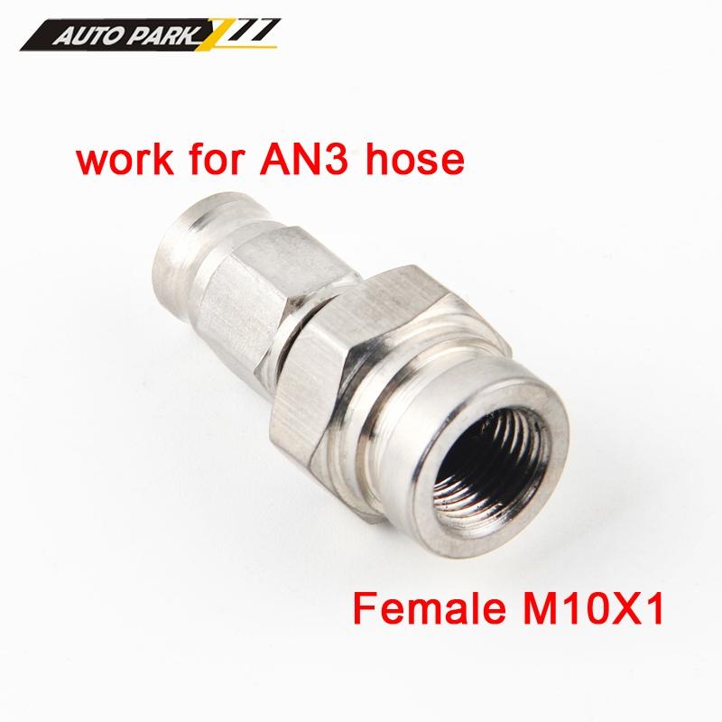 AN3 Motocykl Motorové Kolo Hydraulická Brzdová Olejová Hadice Linka Banjo Spojka m10x1 Nerezová Ocel 10mm