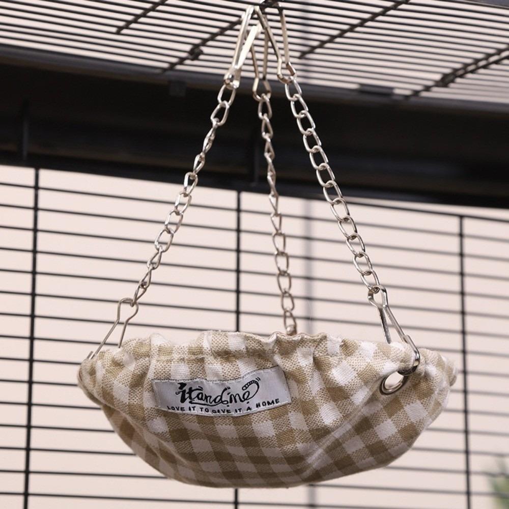 

Pet Supplies Waterproof Bird Hammock Bite Resistant Sturdy Bird Climbing Swing Scratch Resistant Hanging Bird Nest Hatching кавовий