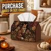 1pc Enchanted Forest Flora Tissue Box | Multi-functional Autumn Napkin Dispenser, Two Sizes Available Suitable for Home, Fall Car Decoration Fox Anima
