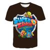 Kids Summer New Casual Funny Cartoon Game 3D Print O-neck T-shirts 3-13 Years Boys Girls Outfits Tops Children Clothes