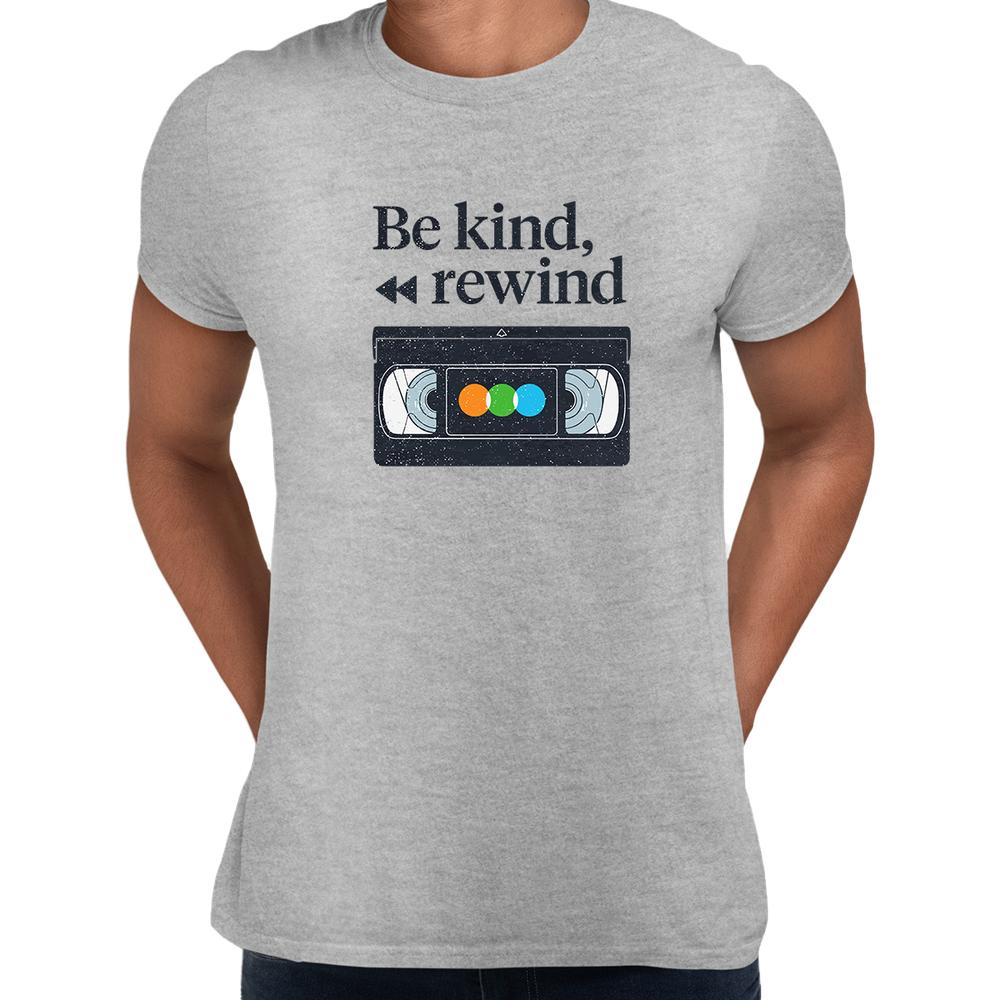 VHS Cassette Retro T Shirt Be Kind Rewind Old Video Cassette Tape