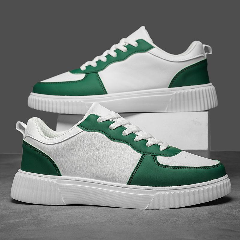 Neue 45 große weiße Schuhe Herren und Damen Paare Freizeitschuhe leichte Sportschuhe Modetrend dicke Grundplatten Schuhe