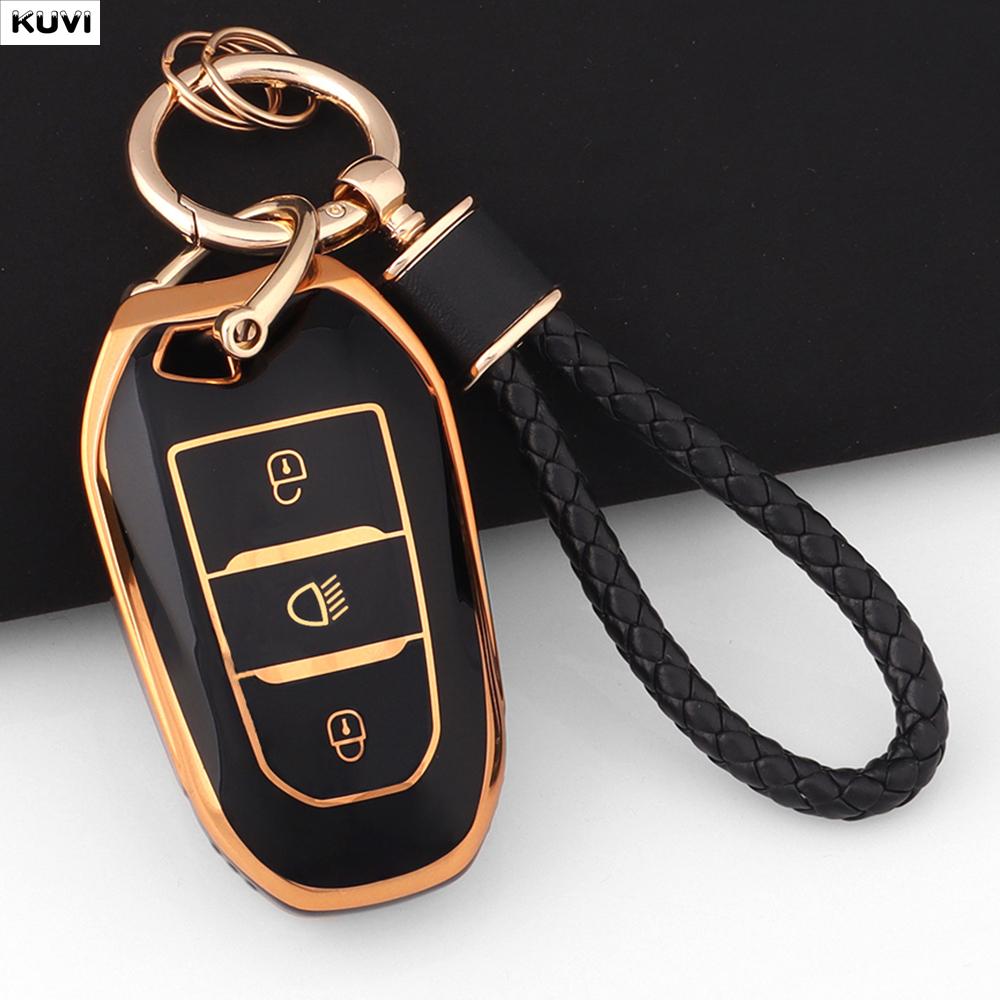 

New Tpu Car Remote Key Case Cover Shell For Peugeot 208 308 408 508 2008 3008 4008 5008 Citroen C1 C4 C6 C3-Xr Picasso Ds3 Ds4