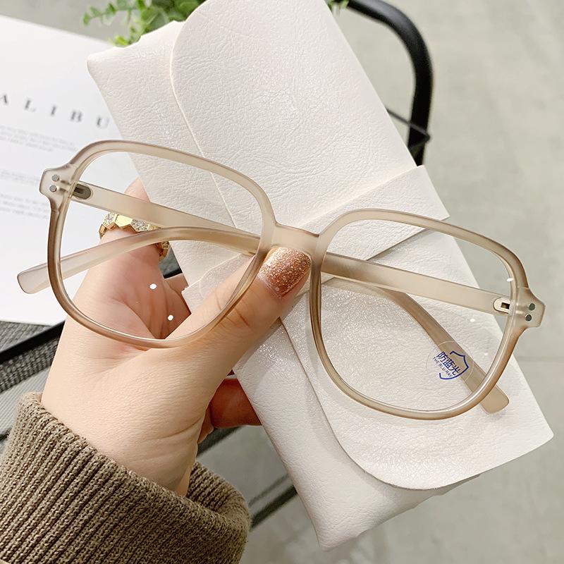Photochromic Sunglasses For Myopia Glasses Fashion Trendy Square Anti Blue Light Near Sight Eyeglasses Finished Minus Eyewear