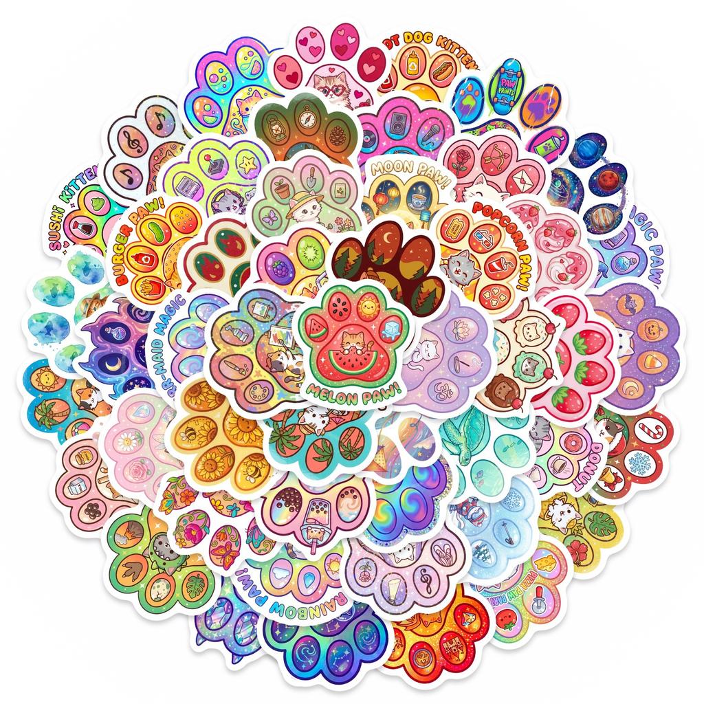 50 Pieces Of Colorful Claws And Claws Series Graffiti Stickers Luggage Notebook Stickers Computer Waterproof Stickers