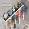 Youqin Wall-Mounted Toothbrush Holder with Cups Family Set