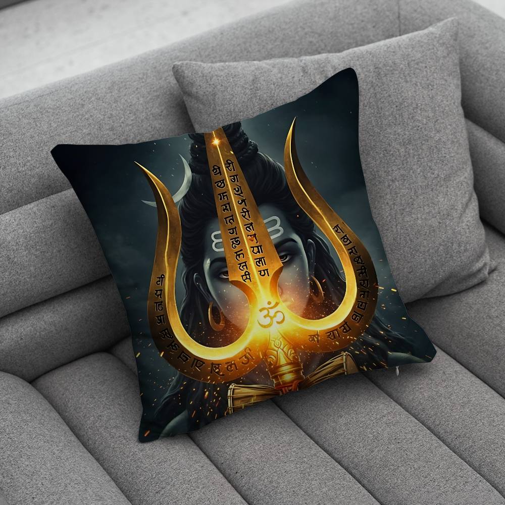 India Art Lord Shivasjpg Pillow Case Pillowcase Home Sofa Cushions Car Cushions Pillowcover Office Pillowshell Pillow