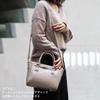 Guccio Italy Mini Bag with Belt Shoulder Tote PU Elegant 2-Way Design, Bag, Bag, Leather, Stylish, Italy, Women's, High-End Look, Coordination,
