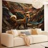 Fantasy Kleiner Fuchs Thema Digitaldruck Polyester Wandbehang Wandteppich Dekorativ Wohnzimmer Schlafzimmer Büro Hintergrund Geschenk