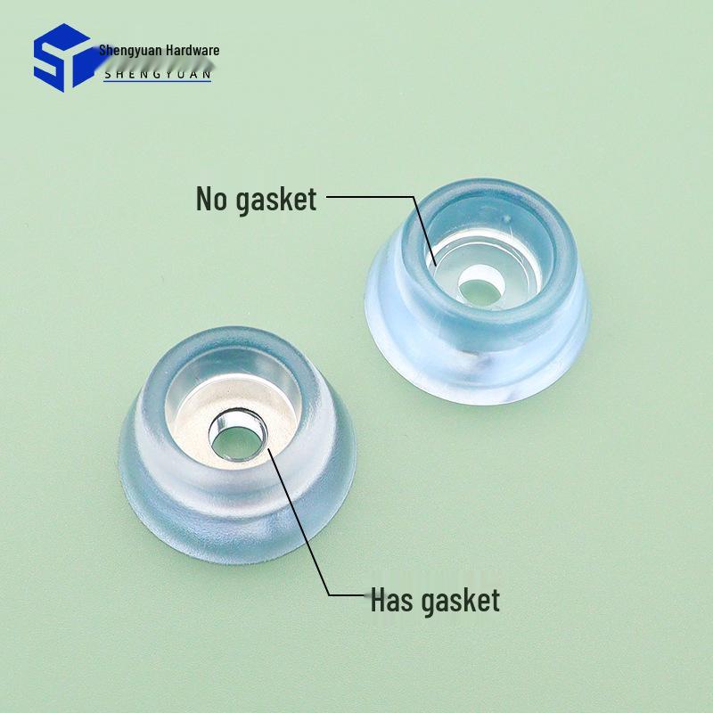 Transparent Anti-Slip Furniture Leg Pads, Heightening Round Moisture-Proof Foot Protectors for Chairs, Tables, Sofas