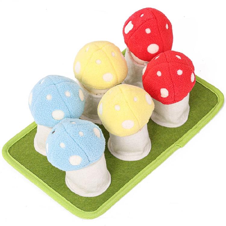 

Nosework for Play Sniffing Pet Pad Mushroom Encourages Natural Foraging Smelling 1