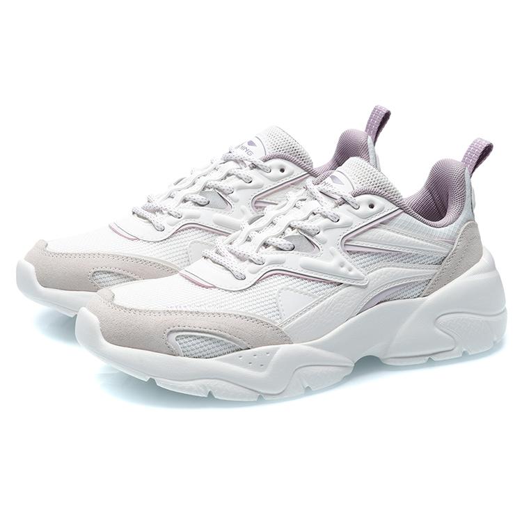 Li Ning Xingyun Casual Shoes Women's Low top Mist White AGCR076-1