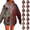 Women's Fashion Hooded Long Sleeve Sweatshirt for Casual Wear