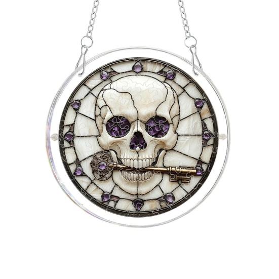 Halloween Acrylic Puzzle Suncatcher Window Hanging7.87 Inch Sun Catcher Window Decoration Ornament Ideal