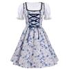 European & American Oktoberfest Costume V-Neck Cosplay Dress In Stock