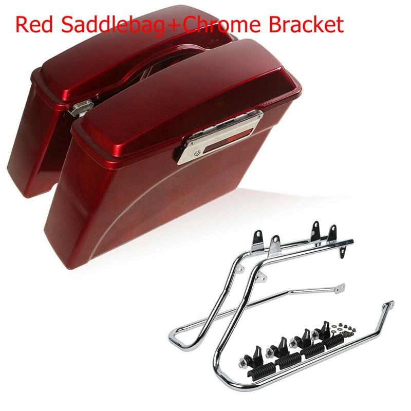 Motorcycle Hard Saddlebags Conversion Bracket Mounts For Harley Softail Heritage Deluxe 1984-2016