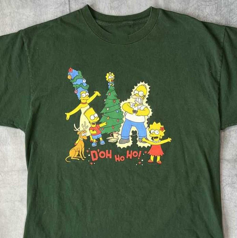 Новая Рождественская футболка The Simpsons Винтажный подарок для фанатов Унисекс S-5XL Футболка SS1735 Унисекс Футболка S