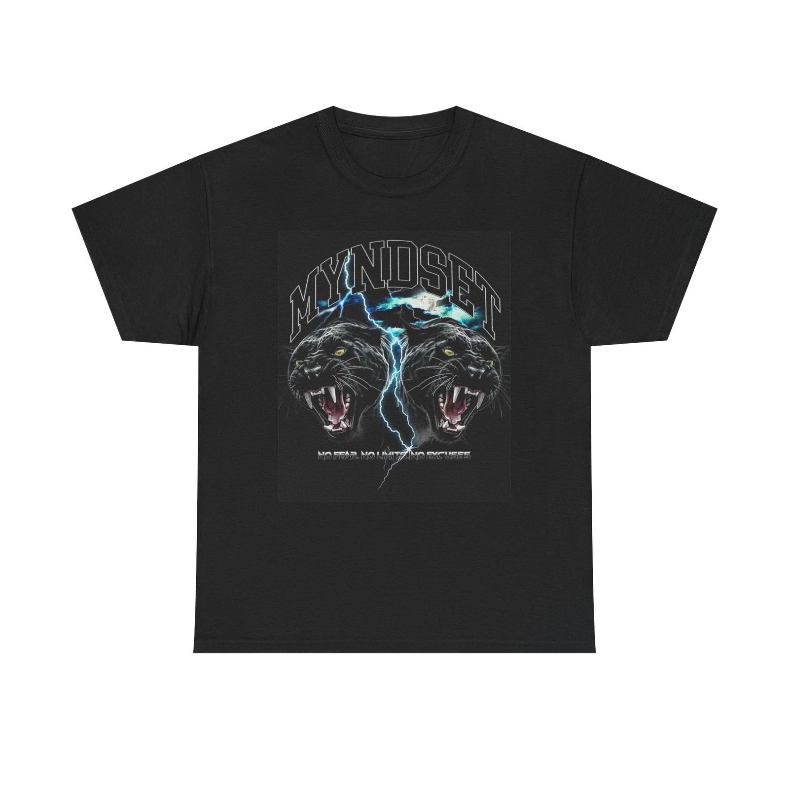 Men s and Women s T-shirts Mindset Panther Graphic L