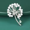 Dandelion Pins For Women Pearl Plant Brooches Banquet Party Backpack Gifts Jewelry Accessories