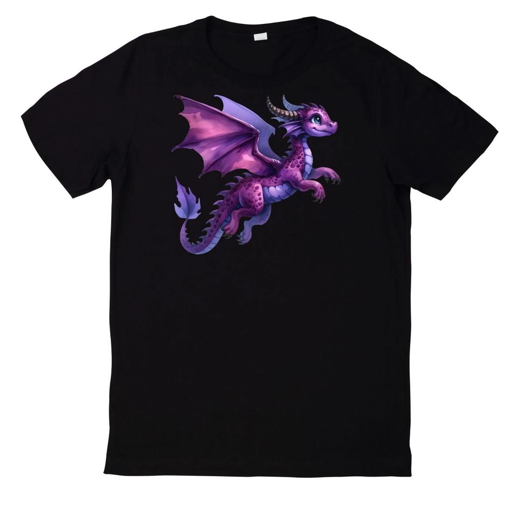 T-Shirt Niedlicher Babydrachen Motiv Baumwolle